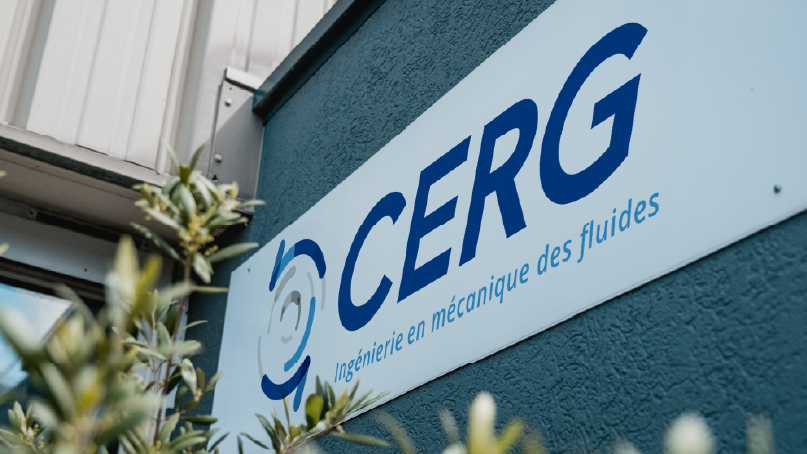 Enseigne du CERG ingénierie en mécanique des fluides